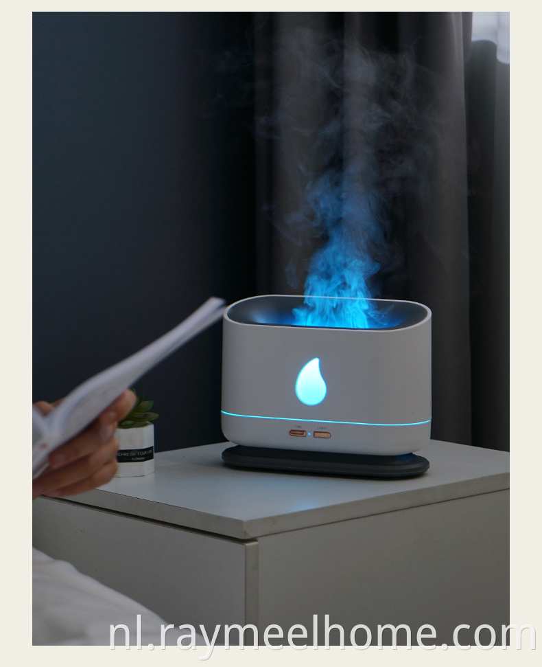 USB 200 ml aroma Essentiële olie diffuser vlam luchtbevochtiger aroma diffuser